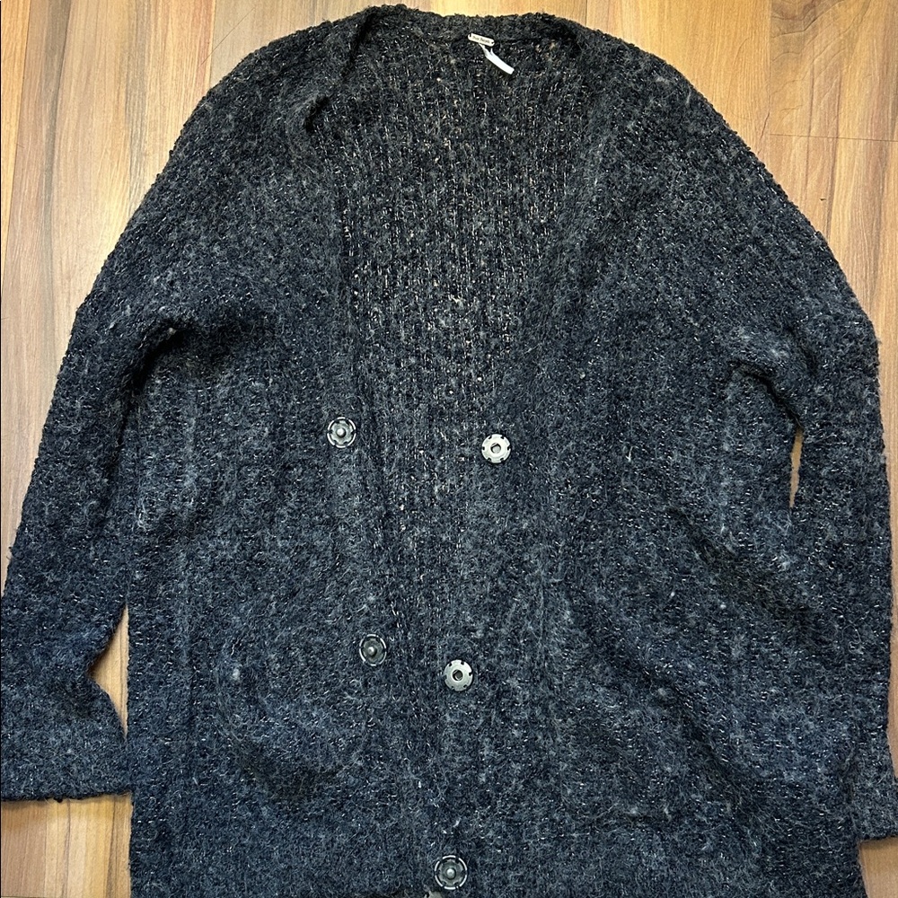 Free People Cozy Button-Up Cardigan